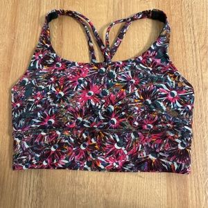 Lululemon Energy Longline Bra Colorful Size 4